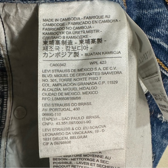 Levi’s Premium Ribcage Straight Button Fly Raw Hem Jeans Size 27 - Picture 15 of 15